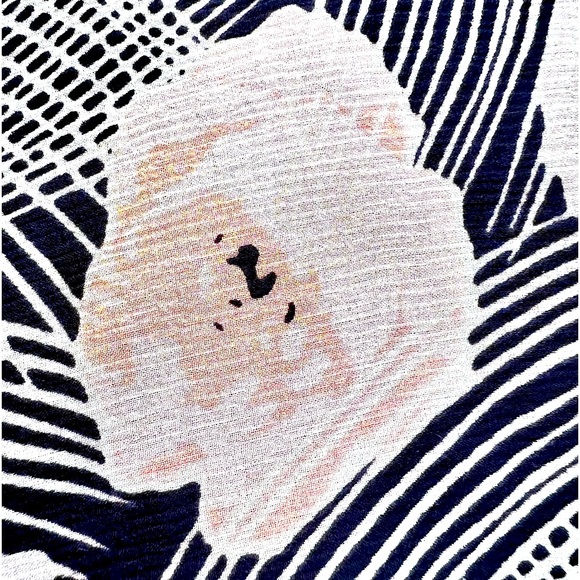 LINDA ALLARD for ELLEN TRACY SILK BLACK FLORAL SKIRT - Picture 7 of 13